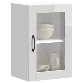 Armario pared para cocina puerta cristal Porto blanco